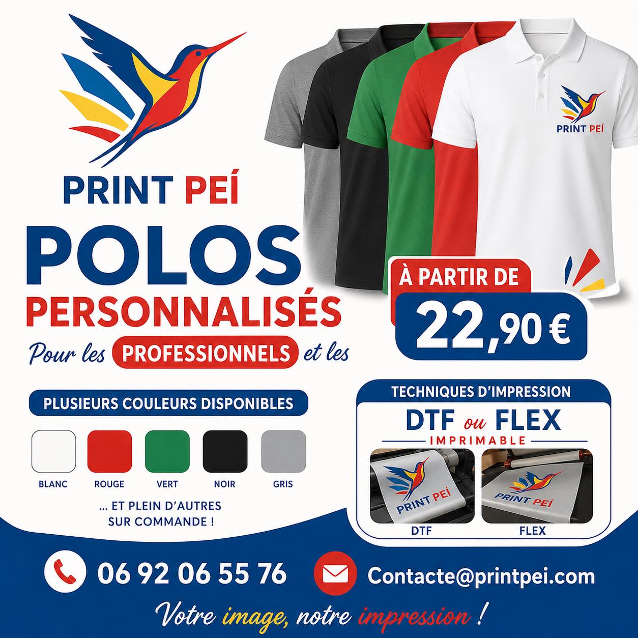 Polos personnalisés